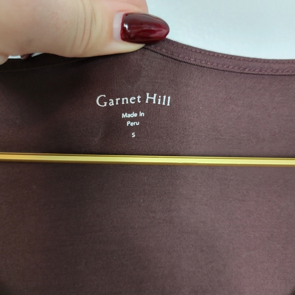 Small Garnet Hill Tencel Stretch Mocha Lagenlook Chocolate Maxi Dress - Picture 2 of 4